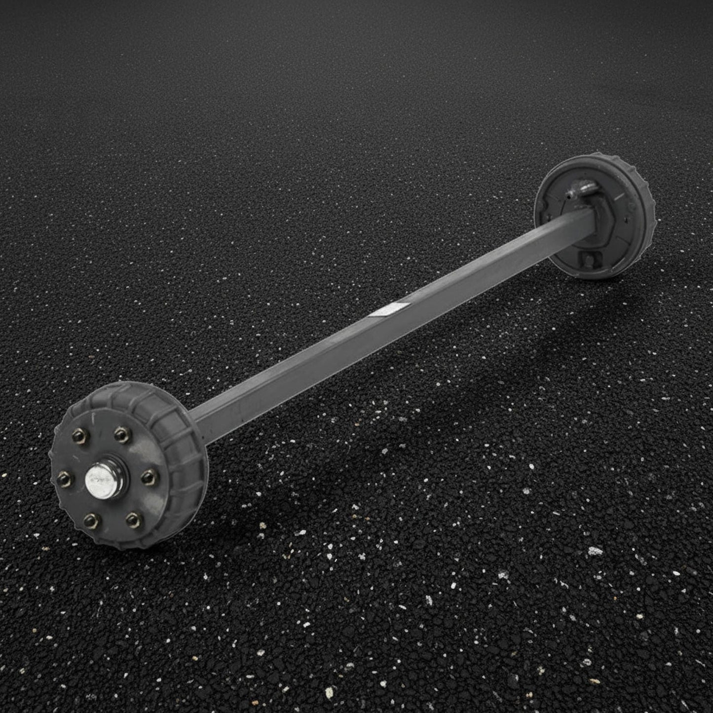 Burquip 1600kg 45mm SQ Braked Full Beam Axle, 1500mm