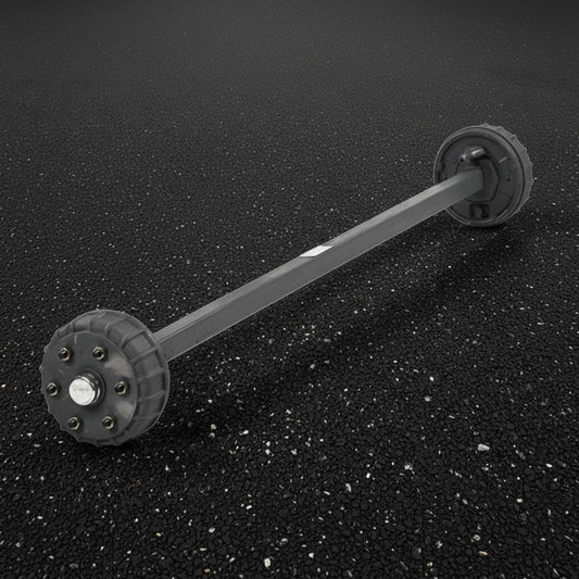 Burquip 1600kg 45mm SQ Braked Full Beam Axle, 2300mm