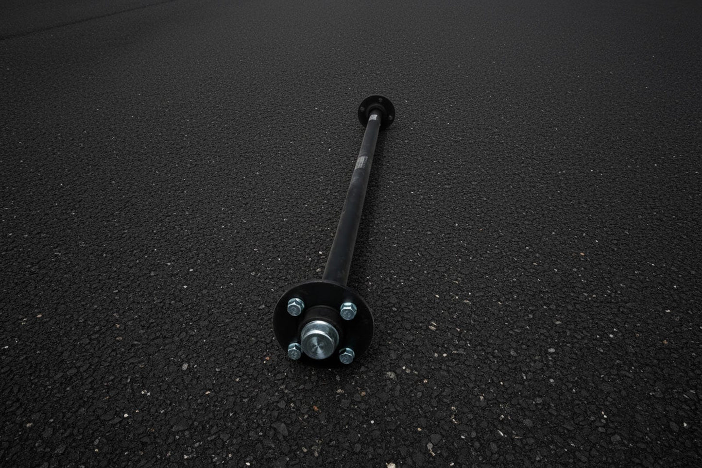 Burquip 900kg 40mm Round U/Braked Full Beam Axle, 1850mm (2 x Saddles Incl)